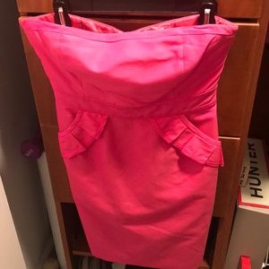 J. Crew hot pink cocktail dress. Full lined.